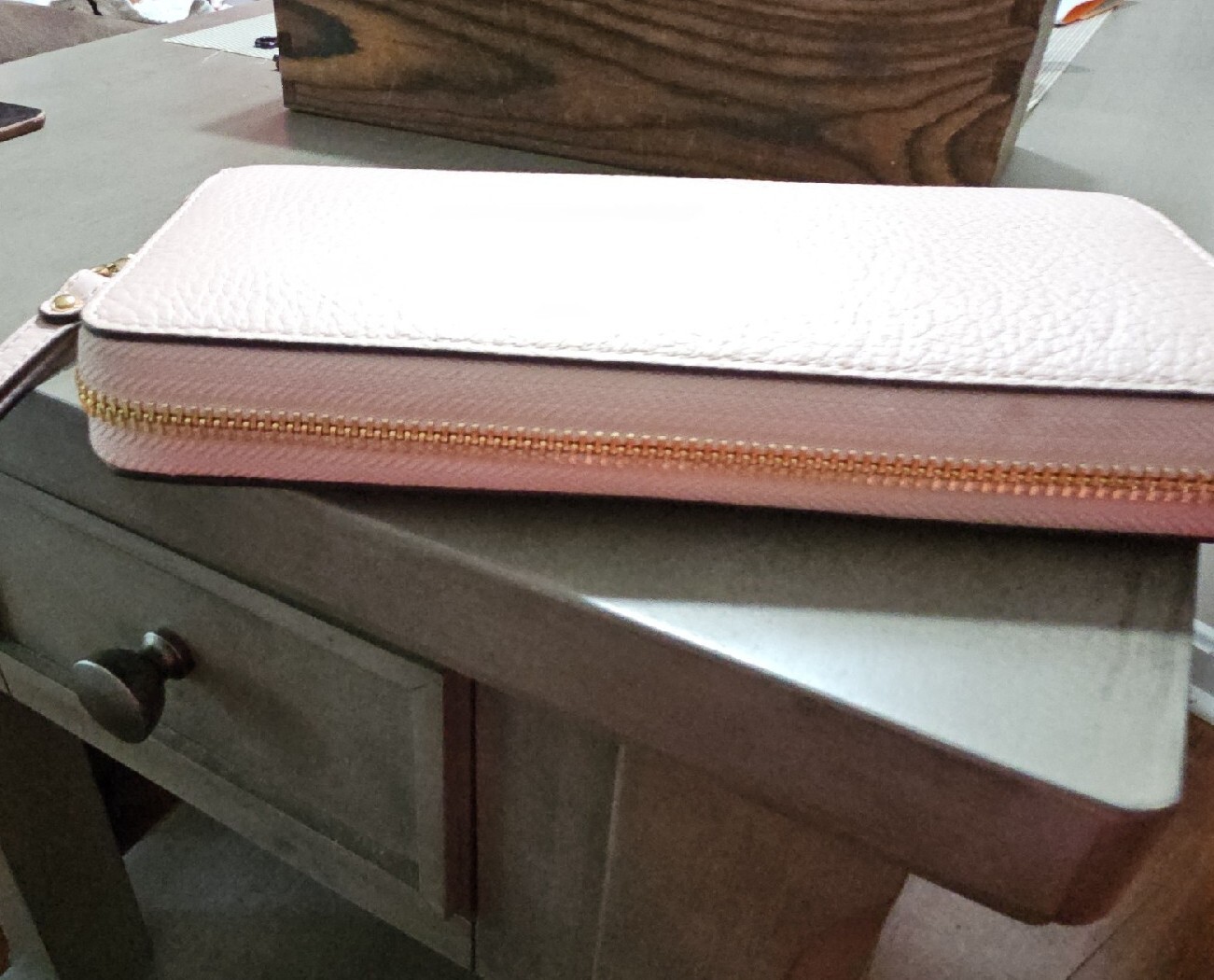 Michael Kors Leather Blush Pink Zip Around Wallet eBay