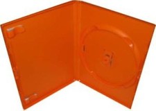 Single Standard Orange DVD Case 14 mm Spine Empty Replacement Amaray Cover