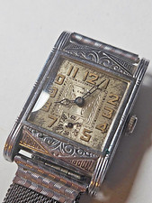 AMAZING Vintage Exello Square Face Art Deco Fancy Ladies Wrist Watch