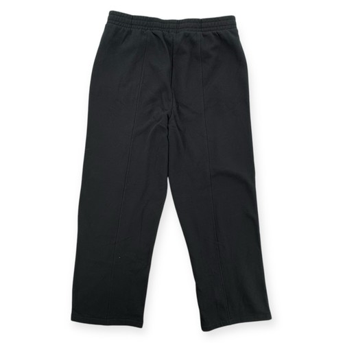 Gap Sweatpants Womens Large Black Seam Front Cropped Pants Lounge Elastic NWT - Picture 2 of 6