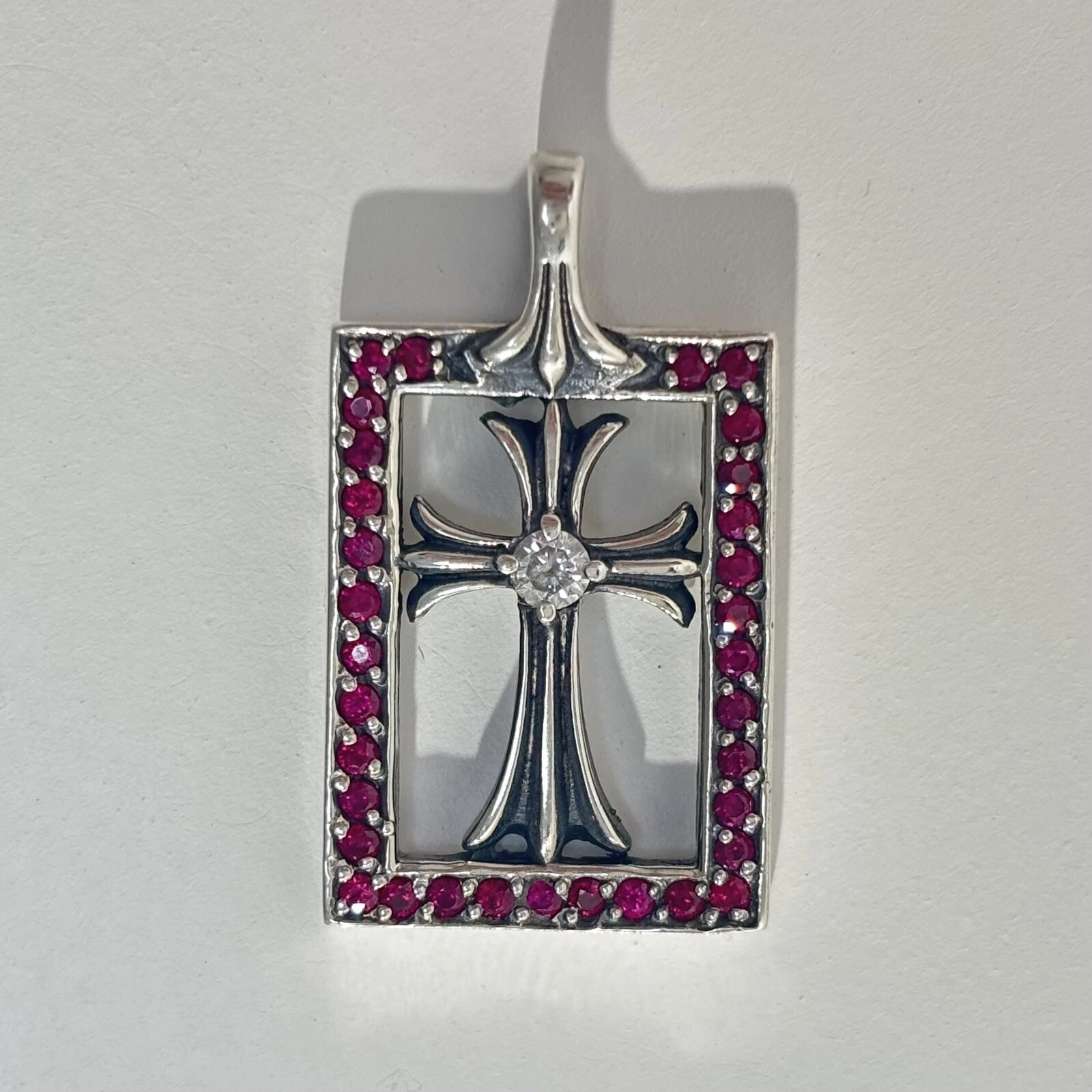 Chrome Hearts Baby Fat Frame with Pink Sapphires and Diamond