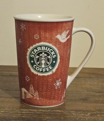 Starbucks 2008 Holiday rot-weiß Kaffeebecher/Tasse GC Geschenk