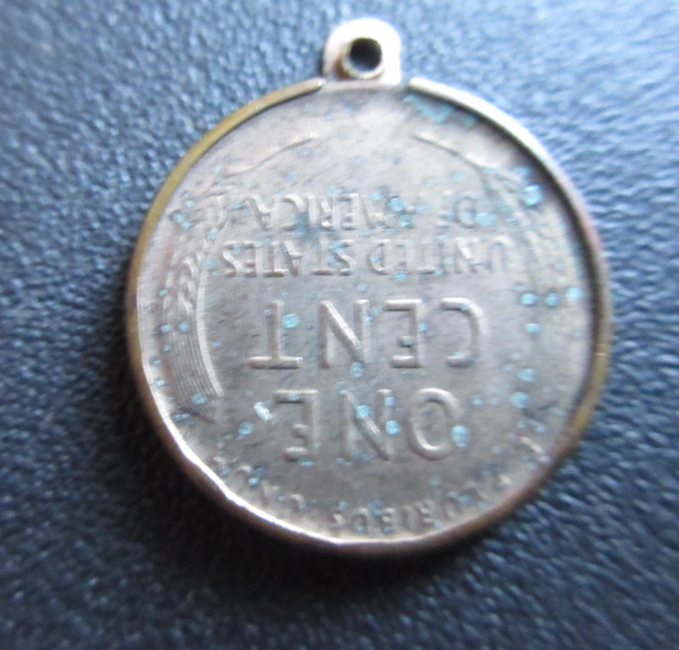 1936 Planchet Flaw Error Lincoln Wheat Cent Extremely Fine in Bezel - Image 2 of 2