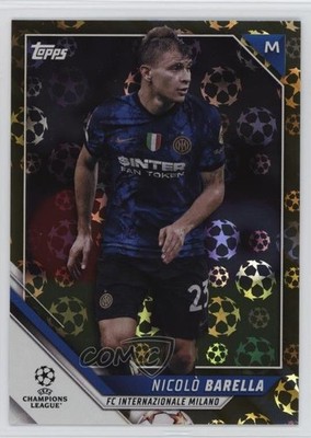 2021-22 UEFA Champions League Gold Starball Foil 28/50 Nicolo Barella Nicolò 9et