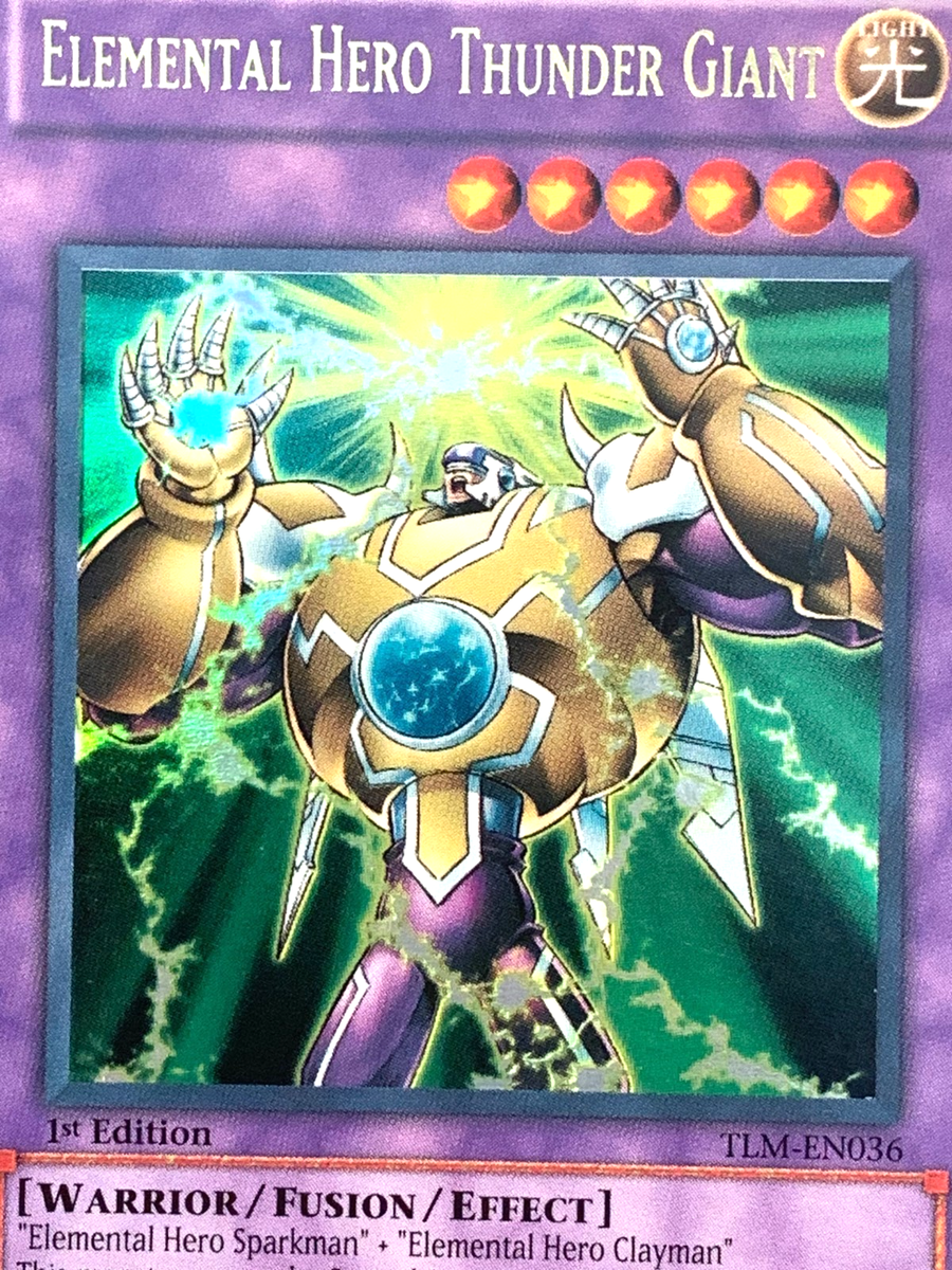 遊戯王 英語版 E・HERO サンダー・ジャイアント TLM-EN036 1st yugioh Elemental Hero Thunder Giant TLM-EN036 1st Edition Ultra