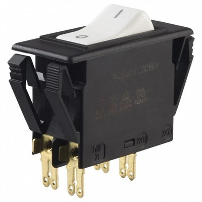 E-T-A Circuit Breaker Switch Combo 3120-F321-P7T1-W02D-20A White Rocker Panel