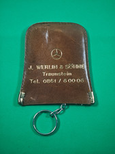 Vintage Mercedes-Benz Schl&uuml;sseletui Leder Autohaus Werlin Traunstein Zubeh&ouml;r