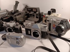 Cameras Camcorders Lot Of 12 Unknown For Parts Repair