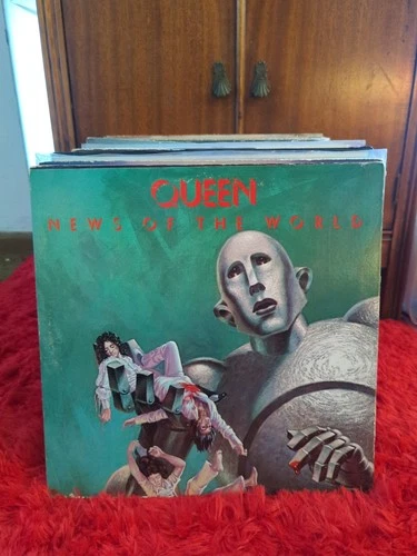 QUEEN - NEWS OF THE WORLD 1977 Vinyl LP Elektra 6E-112 Gatefold VG+/VG