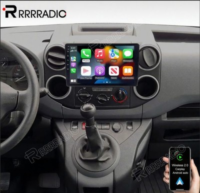 2+64GB Android15 Autoradio GPS Navi CarPlay Für Citroen Berlingo II B9 2008-2017