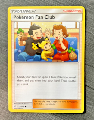 Pokemon Fan Club 133/156 Uncommon Ultra Prisma Pokemon TGC Pikachu Trainer