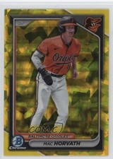 2024 Bowman Sapphire Chrome Prospects Yellow 54/75 Mac Horvath #BCP-6 0b6c