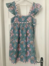 Juliet Dunn Babydoll 100% Cotton Short Formal Dress Sz1 (8/10UK)