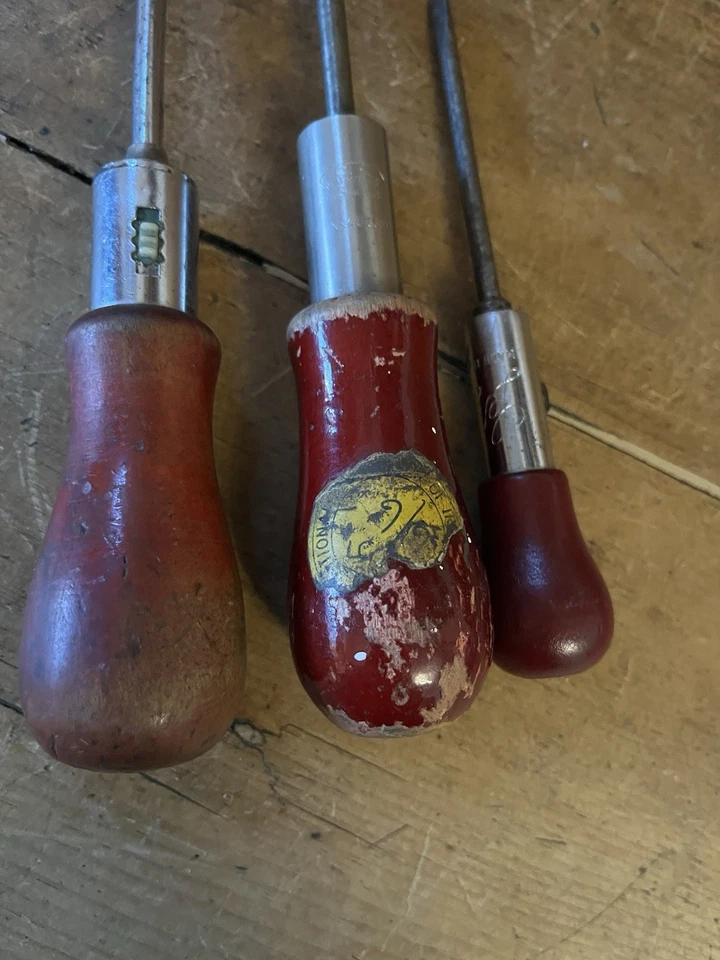 Vintage Ratchet Screwdrivers x 3 - Image 2 of 4