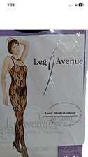 Plus Size Black Lace Body stocking by Leg Avenue