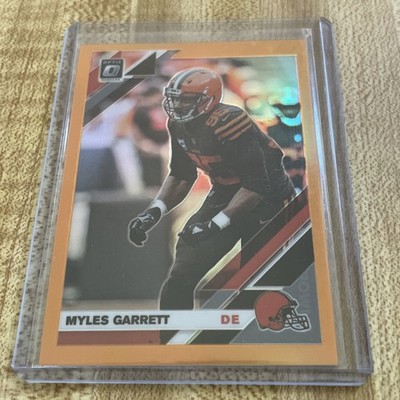 Myles Garrett Orange Optic /199 Cleveland Browns Color Match SP Rams 