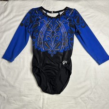 GK Elite Midnight Butterfly Rhinestone Competition Gymnastics Leotard CL
