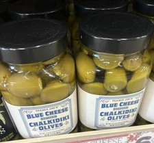 2 Jars Trader Joe's Blue Cheese Stuffed Chalkidiki Olives 22.9 oz Each Jar