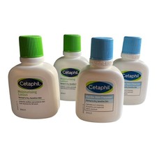 4 x Cetaphil Moisturising Lotion & Cleanser 29ml Normal / Dry Sensitive Skin New