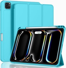 Case for iPad Pro 13 Inch M5 2025 / M4 2024 with Pencil Holder, Auto Wake/Sl