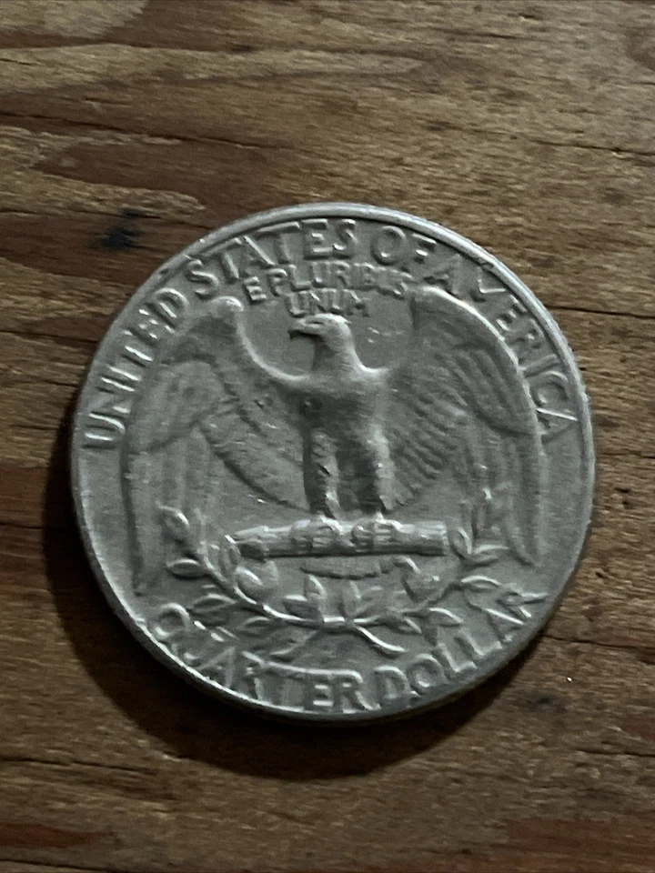 1967 年 25 美分错误翅膀触摸美国硬币 — 第 2/2 张图片