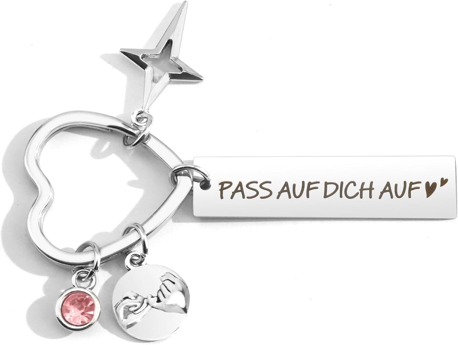 Schlüsselanhänger Pass Auf Dich Auf,Geschenke Für Frauen,Schlüsselanhänger