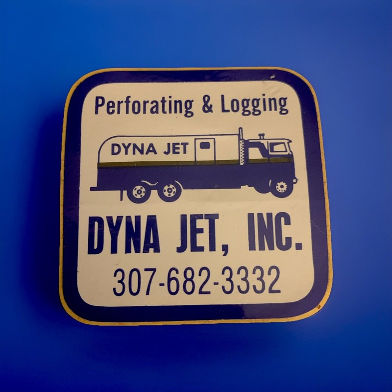 DYNA JET, Inc Perforating & Logging Vintage Sticker Decal