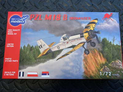 PZL M18 B Dromader 1:72 Grand Models Resinmodell