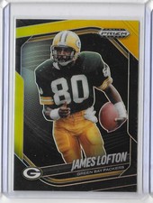 2025 Panini Prizm Black #60 James Lofton Black Gold Prizm 3/5 SSP Packers (KH2)