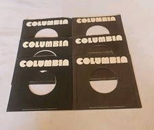45 RPM 7" RECORD SLEEVES CO. SLEEVE 6 PACK SEE PHOTOS Columbia Records SLV347