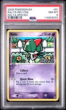 2005 POKEMON EX DELTA SPECIES RALTS #81 REVERSE PSA 8 NM #114858002