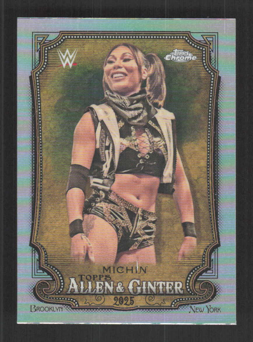 Michin 2025 Topps Chrome WWE Refractor Allen & Ginter #AG-MCH | eBay