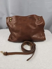 american leather co. lenox triple entry Tote/satchel Bag Brown