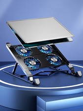 Laptop Cooling Pad with 2/4 Fans Foldable Laptop Cooling Fan RGB Silent Portable