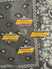Set Of 4 Vintage Nintendo Power Strategy Guide Promo Keychains BLU BLK PURP GREN
