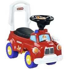 Toddler Ride On Fire Truck with Music, Horn, Under Seat Storage, Red