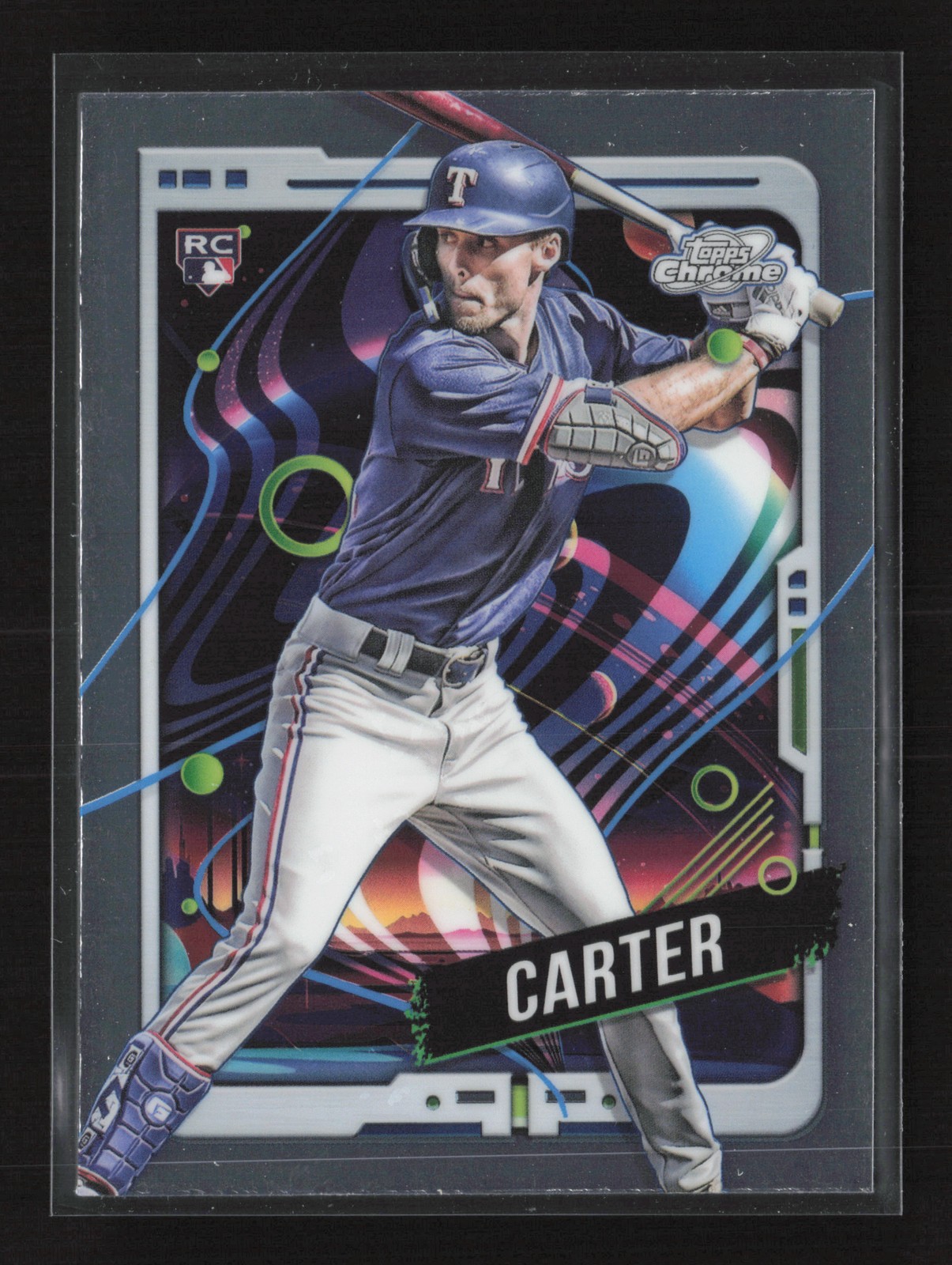 2024 Topps Chrome Cosmic #32 Evan Carter Texas Rangers Rookie