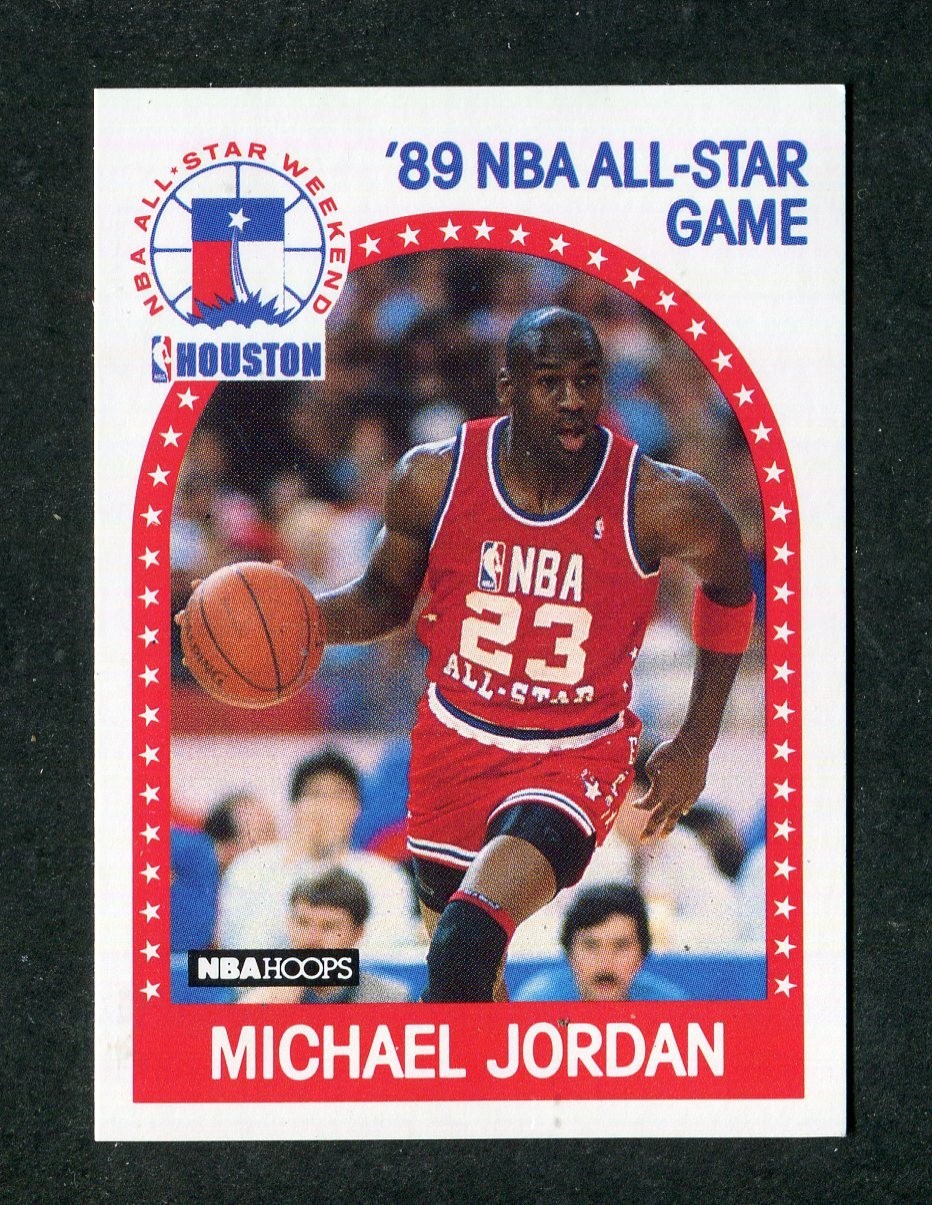 Michael Jordan '89 NBA All-Star Game Houston 1989-90 Hoops Basketball Card #21