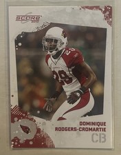2010 Score Dominique Rodgers-Cromartie #4 Arizona Cardinals Football Card