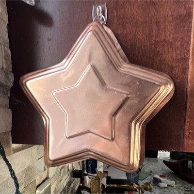 Copper Cake Pan Mold Star Shape Decorative Copper Bakeware Kitchen Baking