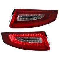 Led RüCkleuchten Heckleuchten Set FüR Porsche 911/997 Bj. 2004-2008 Rot/Chrom