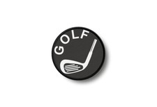 Patch Badge Printed Iron-On Golf Club Golfer