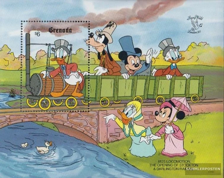 grenade Bloc 246 (complète edition) neuf avec gomme originale 1990 walt-disney-p - Photo 1/1