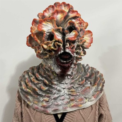 Cosplay The Last of US Clickers Spore Fungus Kids Mask Jumpsuit Halloween  Suits