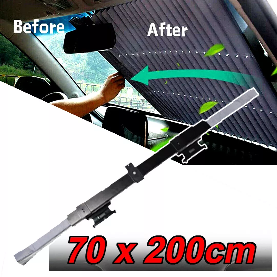 Retractable Car Windscreen Sun Shade Visor Cover Block Rear Front