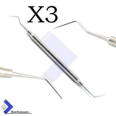 X3 Dental Endodontic Explorer Dg16 Root Canal Scraper Diagnostic Hygiene Probe 