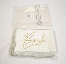 Wedding Day Cosmetic  Makeup Bags For Bride  Bridesmaids Zip Closure 8 Pieces