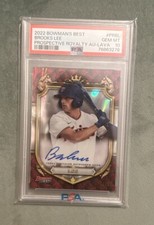 2022 Bowman’s Best Brooks Lee Prospective Royalty Lava /50 Auto RC