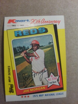 JOE MORGAN 1982 KMART 20TH ANNIVERSARY #28 OF 44 FREE SHIPPING | eBay