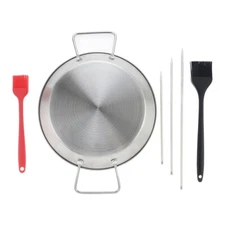 Vertical Roast Meat Pan Set Stainless Steel For Camping Ovens Smokers Grills